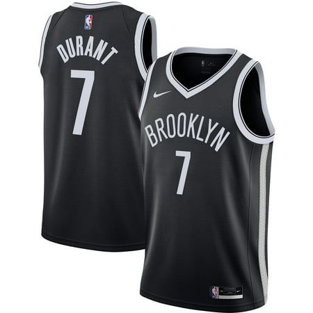 Men's Nike Kevin Durant Black Brooklyn Nets 2020/21 Swingman Jersey - Icon Edition