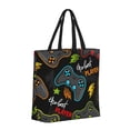 thumbnail image 2 of Vsdgher Play Game3 print Tote Bag for Women Shoulder Bag with Zipper Large Shoulder Bag Handle Handbag Portable Washable for Travel, Work, 2 of 8