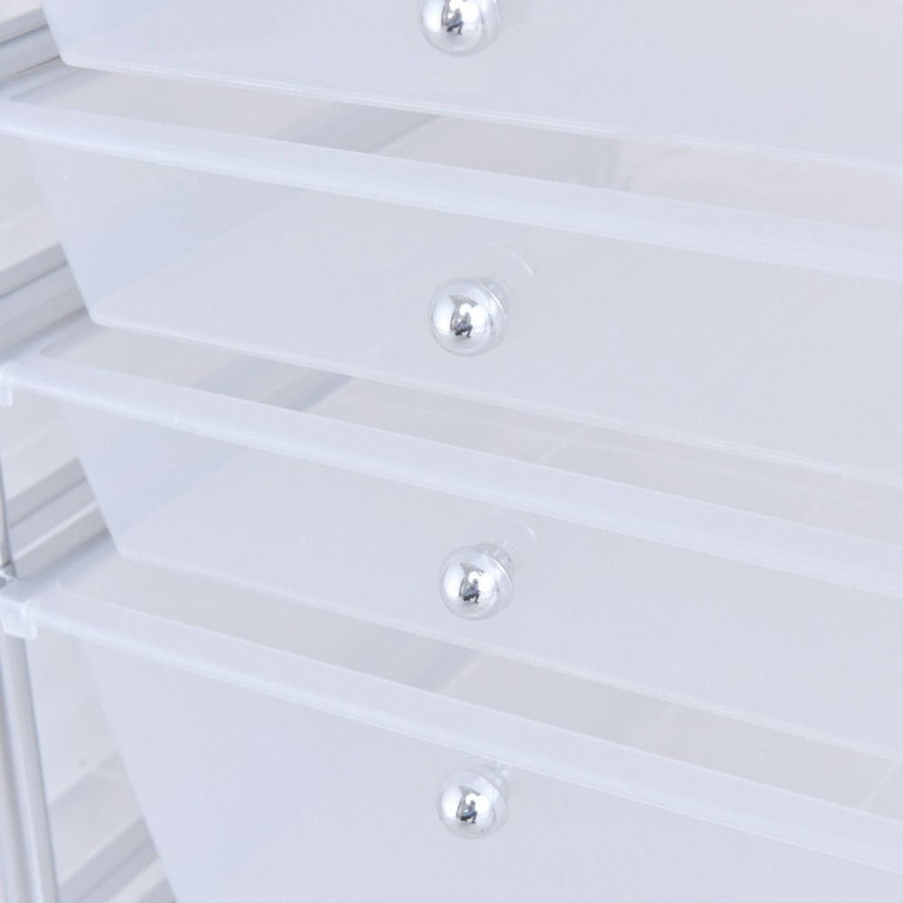 Spaco 12 Storage Drawer Organizer Bins Rolling Cart, Craft Organizers and Storage, Multipurpose Organizer Cart for Home, Office, School