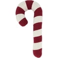 thumbnail image 2 of Fennco Styles Festive Candy Cane Shaped Decorative Filled Throw Pillow - Red and White Holiday Accent Pillow for Christmas, Home, Couch, Bedroom, Living Room and Office Décor, 2 of 3
