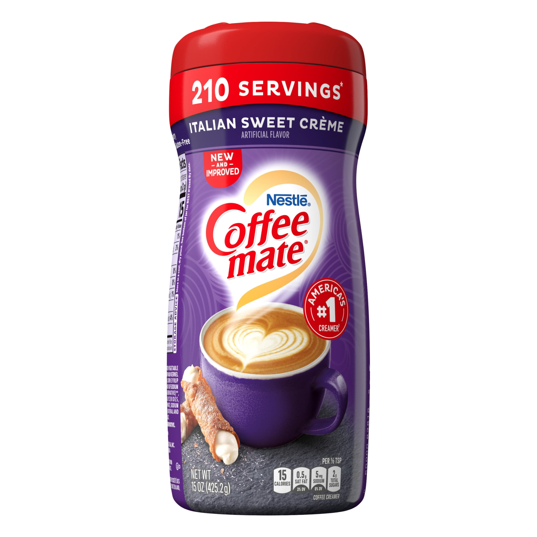 Nestle Coffee mate Italian Sweet Creme Powder Coffee Creamer, 15 oz