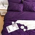 thumbnail image 3 of Juego de edredón Ubauba King Size con sábanas moradas, 7 piezas, para todas las estaciones, 3 of 6