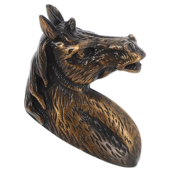 TAILTOSS 1Set Bronze Horse Cabinet Knob for Furniture with Modern Design Barn Door Pulls