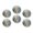 C4092, variant on Glass Refrigerator Magnet 6Pcs Magnetic Fridge Sticker,Decor for Kitchen,Whiteboard,Cabinet,Close-Up Of The Face Of Angry Wolf