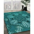 thumbnail image 2 of Ahgly Company Indoor Rectangle Patterned Dark Turquoise Green Area Rugs, 2' x 5', 2 of 6