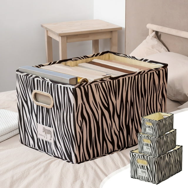 Caja de almacenamiento plegable con tapa - Organizador de armario de tela no tejida para ropa y juguetes, multicolor, de 1