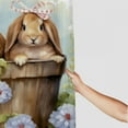 thumbnail image 3 of COMIO Cute Bunny Shower Curtain for Bathroom, Multiple Sizes White, 3 of 6