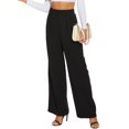 thumbnail image 3 of Txlixc Pantalones de Negocios de alta cintura de color sólido de moda Txlixc moda, 3 of 8