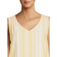 thumbnail image 3 of Time and Tru Women's V-Neck Tank Top, Sizes XS-XXXL, 3 of 5