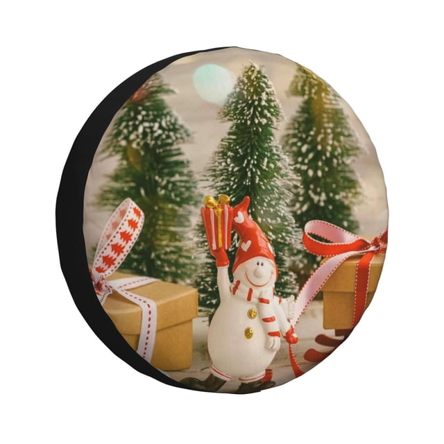 Balery Holiday Christmas Stars Cubiertas para Neumáticos - Protector Resistente para Neumáticos de Camioneta, SUV, Remolque, Camper y RV-17 inch
