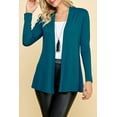 thumbnail image 2 of Made by Johnny Women's Lightweight Open Front Cardigans Long Sleeve Casual Soft Drape Fall Cardigan S TEAL, 2 of 5