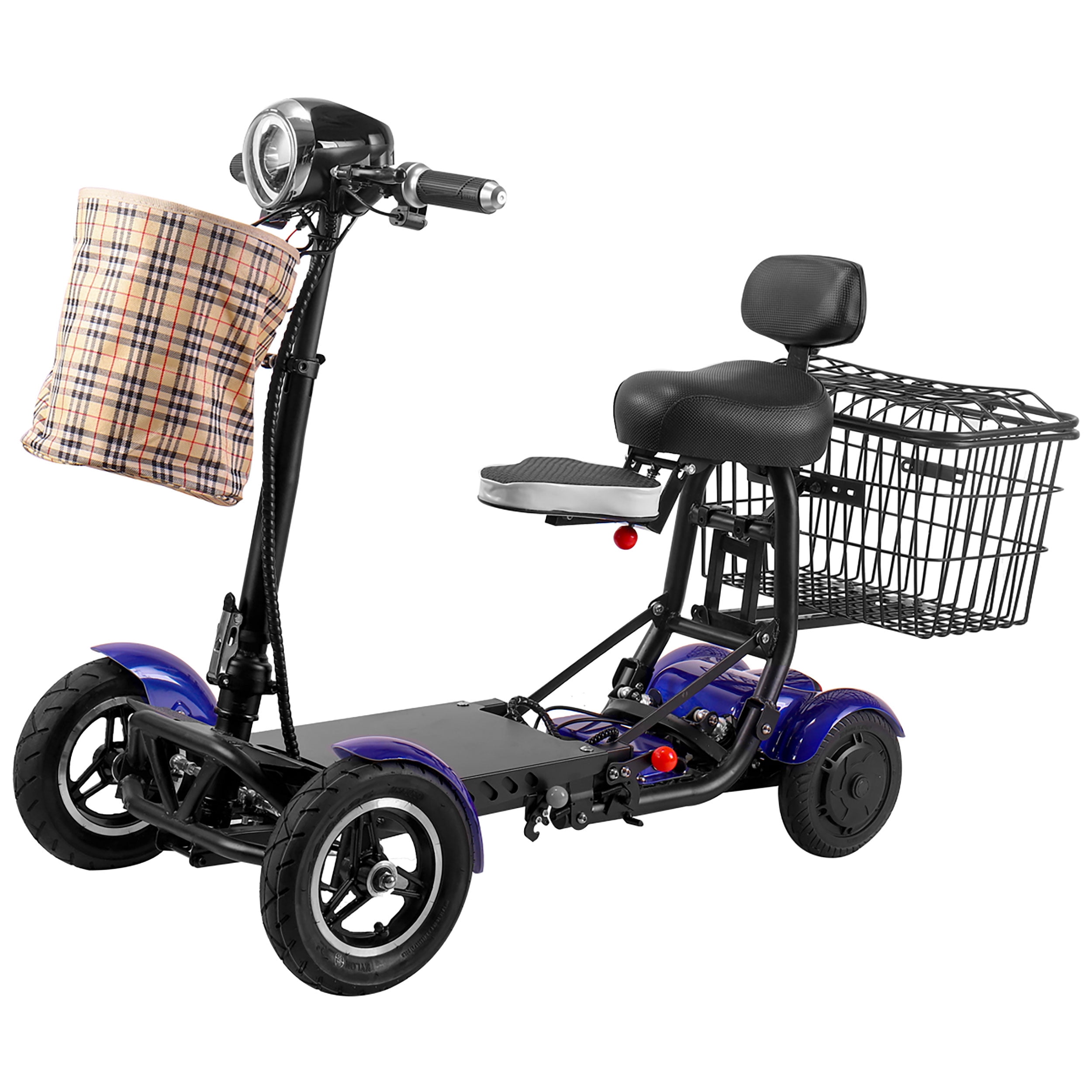 Foldable Portable Electric Scooter for Seniors with a Seat - Walmart.com