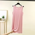 thumbnail image 2 of yillto Women Sleeveless Nightgown Loose Sleepwear Tank Nightshirts Summer Soft Comfy Pajamas Nightdress, 2 of 7