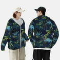 thumbnail image 5 of Picia Cartoon Dinosaur Women's Men's UPF 50+ Sun Protection Hoodie Shirt Long Sleeve SPF Fishing Outdoor UV Hiking Lightweight Shirts-X-Large, 5 of 9