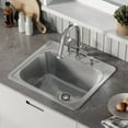 thumbnail image 4 of Swiss Madison Ouvert 25 x 22 Stainless Steel, Single Basin, Top Mount Kitchen Sink, 4 of 16