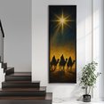 thumbnail image 2 of Large Framed Canvas Print Bethlehem Star Wall Art Christian Decor for Living room Bedroom - 60"x20" Black Frame, 2 of 6
