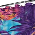 thumbnail image 3 of Colorful Tropical Leaf Pattern Shower Curtain 72"x72" ,Bathroom Decorative Shower Curtains Set with 12 Hooks,Modern Waterproof Washable Shower Curtain, 3 of 6