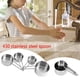 thumbnail image 5 of Juego De 8 Cucharas Medidoras ANGGREK Acero Inoxidable Plateado, 5 of 8
