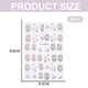 thumbnail image 4 of 8 hojas de pegatinas para decoración de uñas, calcomanías para uñas, diseño de arte de uñas, suministros de uñas autoadhesivos para decoración de manicura para mujeres, 4 of 6
