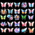 thumbnail image 2 of 50 pegatinas estéticas de PET con forma de mariposa para decoración DIY, 2 of 2