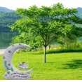 thumbnail image 2 of TNSAWRRYOE Pet Memorial Grave Markers Resin Statue-Moon&Swing Design,Pet Memorials Dog/Cat Loss Sympathy Gift,Garden Decor, 2 of 5