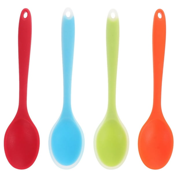 4pcs Silicona Mezcla Mezcla Cuchas de cocina antiadherentes Cocas de cocción para cocinar para cocinar.