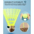 thumbnail image 5 of Badminton Birdies Nylonn-12 Pack Tube of Durable Nylon Shuttlecocks with Cork Tips-Badminton Birdies for Indoor and Outdoor Play, 5 of 5