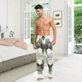 thumbnail image 6 of FORMRS Mens Pajama Pants with Pockets Sleepwear Lounge Bottoms Sizes S-2XL, Gray Hexagons, 6 of 7