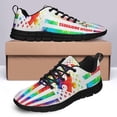 thumbnail image 4 of Autism Tie Dye Running Shoes Sneakers Mesh Black Size 13, 4 of 5