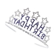 thumbnail image 2 of BRIGHTFUFU Diadema con corona de tiara con diseño de estrella de cinco puntas y diamantes de imitación con encanto para niñas Princesa, 2 of 7