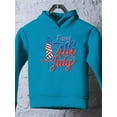 thumbnail image 3 of 4Th July Flag Fireworks Hoodie Toddler -Image by Shutterstock,  4 Toddler, 3 of 4