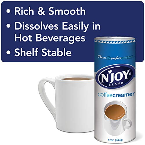 N'Joy NonDairy Coffee Creamer 12 Ounce, Pack of 6 Dairy Substitute