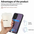 thumbnail image 4 of Dteck for Samsung Galaxy A23 5G Case, 2 in 1 PU Leather Mag Safe Phone Case with Detachable Card Wallet Ring Holder Kickstand for Samsung Galaxy A23 5G/4G,Purple, 4 of 9