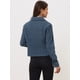 thumbnail image 4 of Chaqueta Vaquera para Mujer con Botones  Manga Larga Textura Lavada Informal Vaquera Azul L, 4 of 6