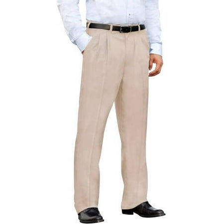 George Men's Pleated Front Wrinkle Resistant Pants