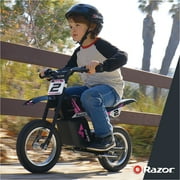 Razor Dirt Rocket MX125 Electric-Powered Dirt Bike - Black with Decal Included, for Child 5+