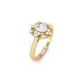 thumbnail image 4 of Rosec Jewels Cubic Zirconia Engagement Ring for Women - Estate Ring (1.25 ct), 10K Yellow Gold, US 9.50, 4 of 8