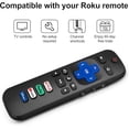 thumbnail image 4 of 2 Pack Replacement Remote Control Only for Roku TV, Compatible for TCL Roku/Hisense Roku/Onn Roku/Sharp Roku/Element Roku/Westinghouse Roku/Philips Roku Smart TVs (Not for Roku Stick and Box), 4 of 5