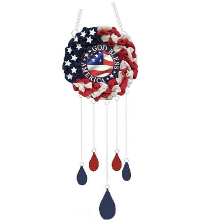 

EVEXPLO Independence Day Wind Chime Holiday Hanging Pendant Crafts Home Decoration