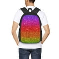 thumbnail image 6 of Daiia Rainbow Glitter Backpack for Men and Women -Durable Backpack Large Capacity, Water-Resistant Bag with Adjustable Straps and Laptop Compartment, 6 of 9