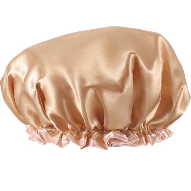 Gorro de baño elástico para mujer, transpirable, para ducha y sauna