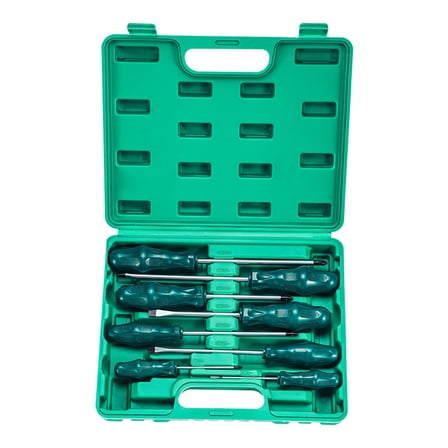 8Pcs Screwdriver Set Heavy Duty Screwdriver Professional Hand Tool Set with Flat and Head for Computer