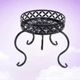 thumbnail image 2 of Short Flower Shelf Single Layer Landing Art Flower Stand European Fashion Creative Small Flower Rack (Black), 2 of 2