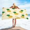 thumbnail image 2 of Guanhe Beach Towel Pineapple Print, Swimming Quick-drying Absorbent Bath Towels Adult Men and Women Portable Shawl Warm Sports Fitness Large Towel 30x60inch, 2 of 7
