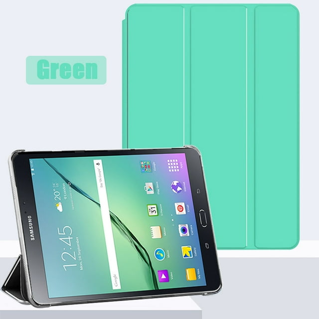 Tab A 9.7 SM P550 Tri-fold Tablet Case Stand PU Leather Cover for Samsung Galaxy Tab A 9.7'' SM-P550 P555 auto wake sleep Mint Green For Tab A 9.7 P550
