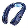 thumbnail image 1 of Ventilador de Cuello Portátil de 3 Velocidades con Placa de Enfriamiento, Recargable, para Hombres y Mujeres, Color Azul., 1 of 8