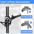 thumbnail image 4 of Riedhoff Ratcheting Off Road Utility Farm Lifting Jack, 3 Ton/6000 lb Capacity, 48 inch, Black, 4 of 9