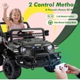 thumbnail image 4 of Okybaby 12V Kids Ride on Toys with Remote Control&Four-wheel Suspension, Eelectric Ride on Truck Car with Dual Motors, Bluetooth, LED Lights,MP3, USB, Toddler Toys Car for Kids 2+, Black, 4 of 8
