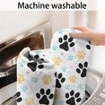 thumbnail image 5 of Black Dog Puppy Paw Bathroom Rugs Mat,Non Slip Microfiber Bathroom Rug,Rubber Backing,Soft Bathroom Mats for Bathroom Floor,Tub and Shower,47x17in(120x43cm), 5 of 5