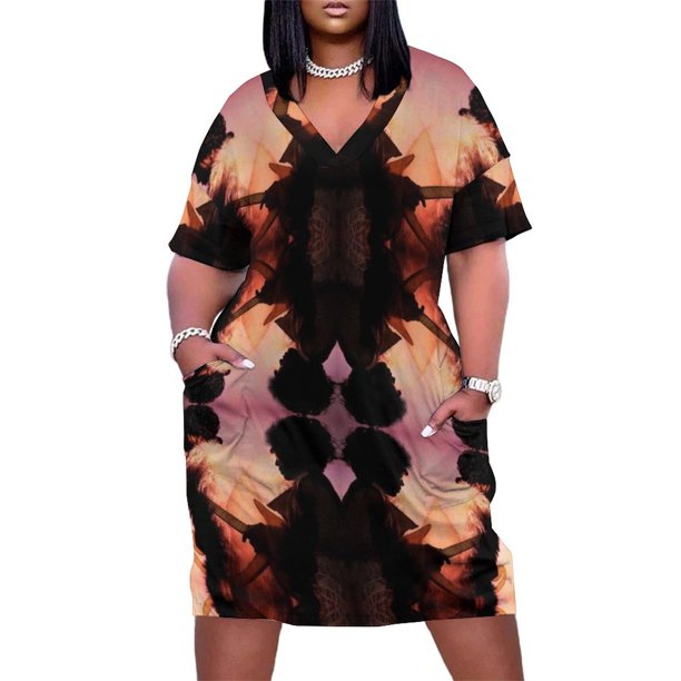 Vestido elegante con bolsillos sueltos Prince Pattern 4, vestidos de mujer en oferta, vestido largo para mujer